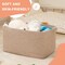 Large Storage Basket, Cotton Rope Woven Blanket Basket, Toy Storage for Baby Room, Living Room, Brown